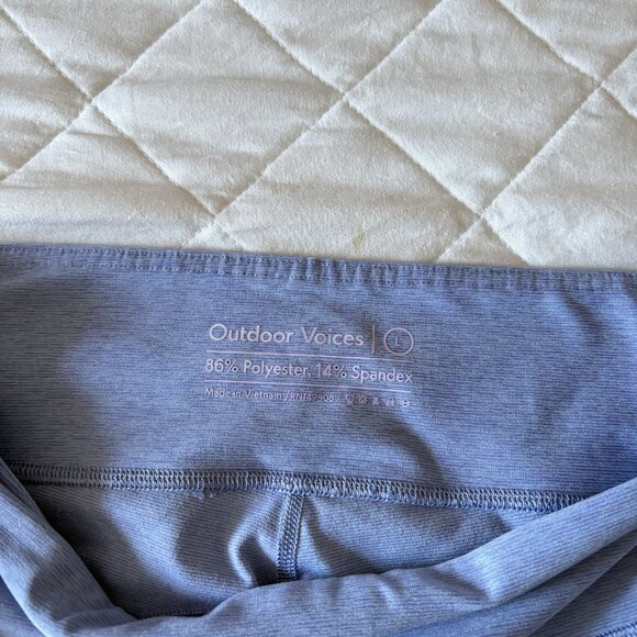 Outdoor Voices Womens Size Large Blue Warm Up Athletic 7/8 Leggings Yoga - Picture 5 of 7